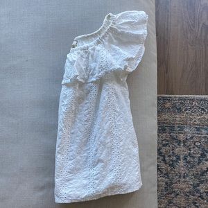 Off the shoulder eyelet top